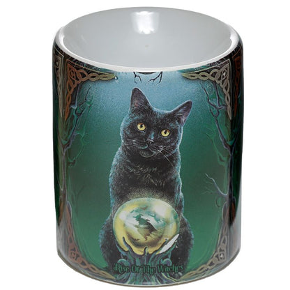 Lisa Parker Ceramic Rise of the Witches Cat Oil Burner