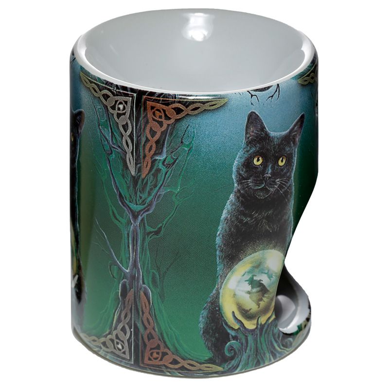Lisa Parker Ceramic Rise of the Witches Cat Oil Burner