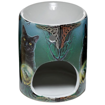 Lisa Parker Ceramic Rise of the Witches Cat Oil Burner