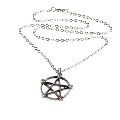 Wiccan Elemental Pentacle Necklace by Alchemy