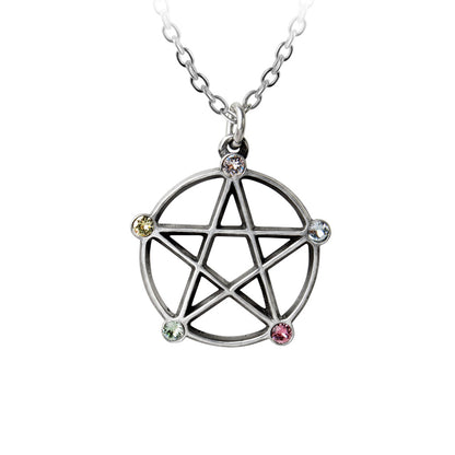 Wiccan Elemental Pentacle Necklace by Alchemy