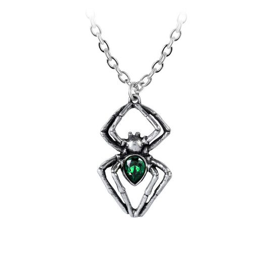 Emerald Spiderling Pendant by Alchemy
