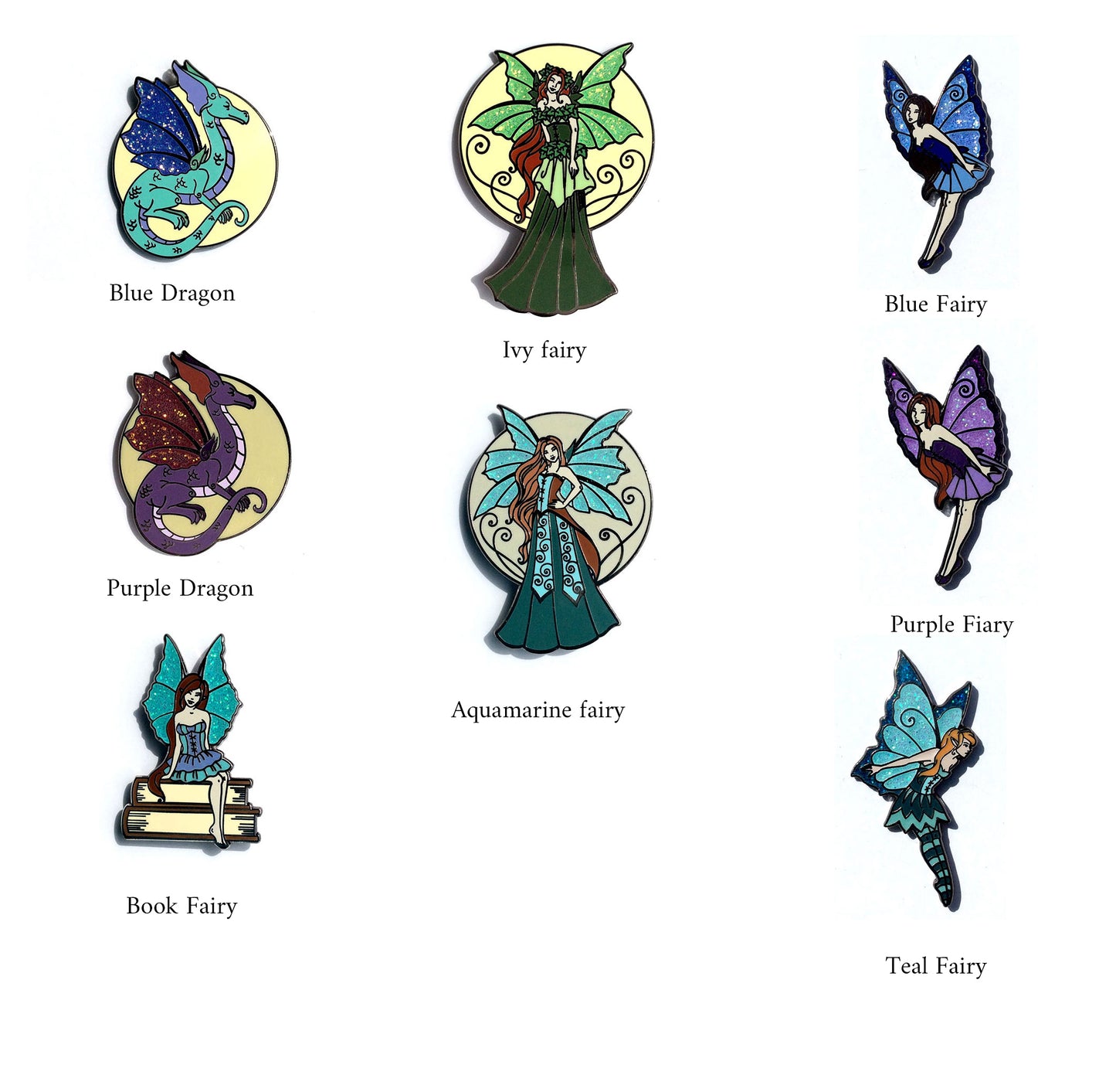 Aquamarine Fairy af Amy Brown, Pin