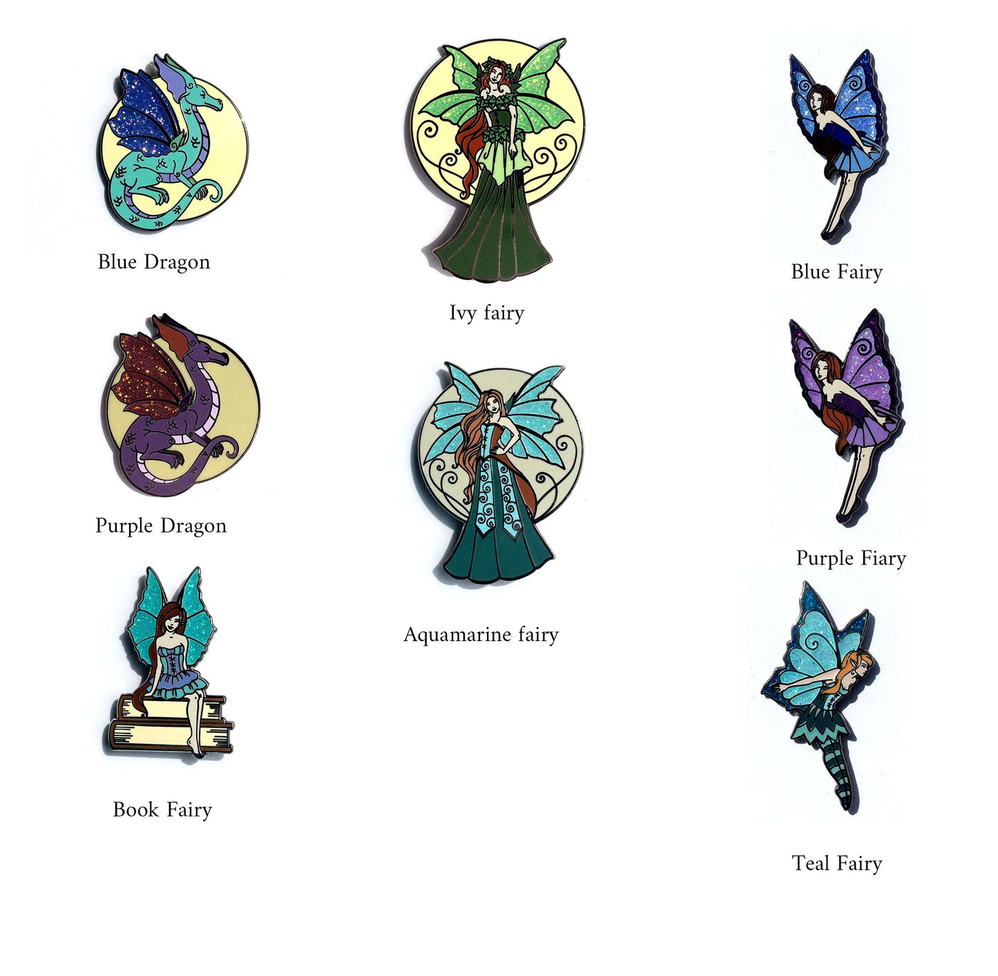 Blue Fairy af Amy Brown, Pin