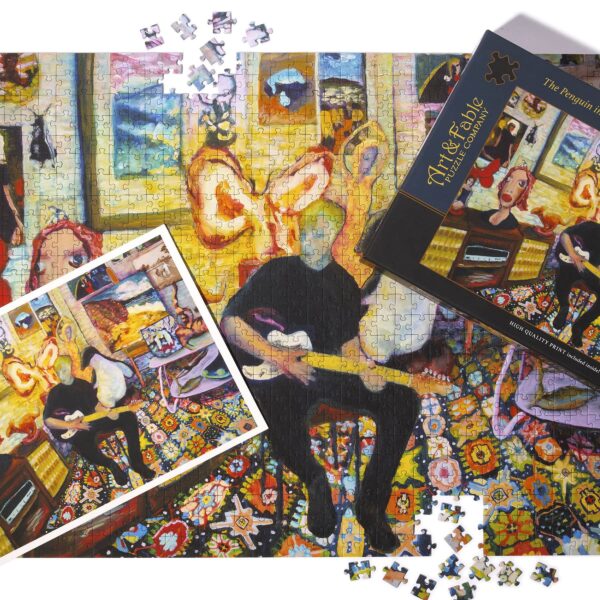 De pinguïn in de kamer van Mick Turner, puzzel van 1000 stukjes