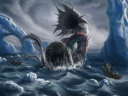 Sea Dragon &amp; Crystal Death door Susann Houndsville, puzzel van 1000 stukjes