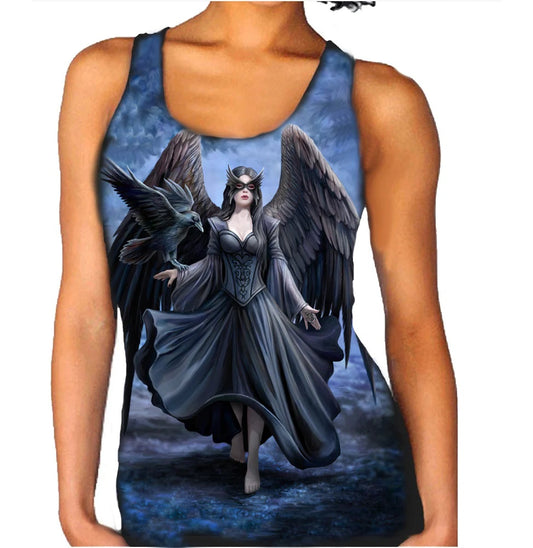 Raven by Anne Stokes, Vest Top