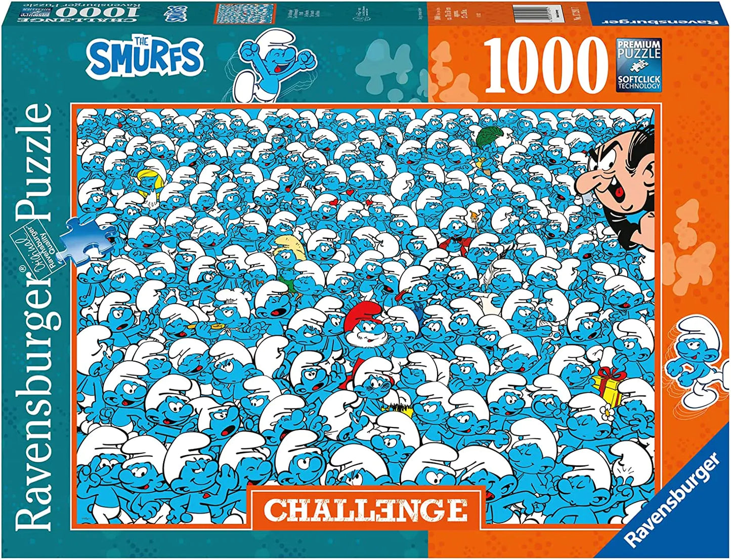 Ravensburger The Smurfs Challenge, 1000 Piece Puzzle
