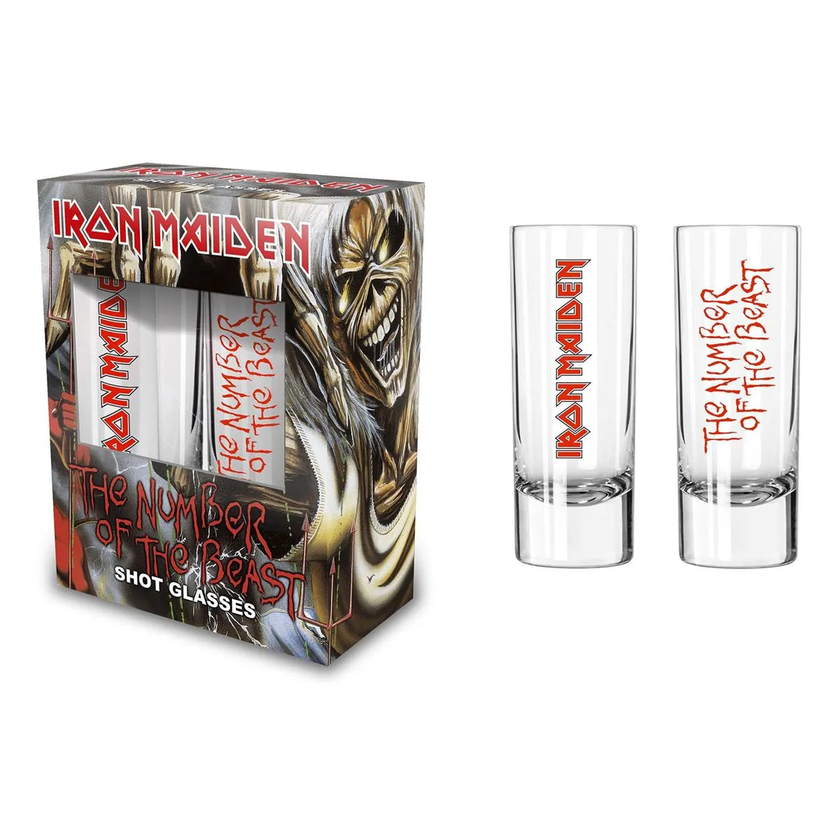 Iron Maiden -The Number of the Beast, Shot Glass Set