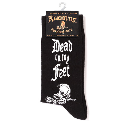 Dead On My Feet Socks by Alchemy