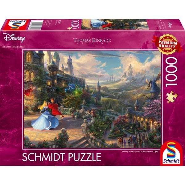 Sleeping Beauty Dancing in the Enchanted Light by Thomas Kinkade, 1000 Piece Puzzle