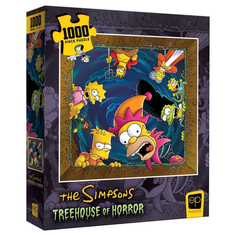 The Simpsons - Skrækens træhus, 1000 brikkers puslespil