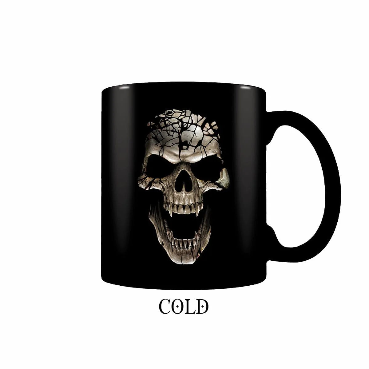 SKULL BLAST - Heat Change Ceramic Coffee Mug - Gift Boxed