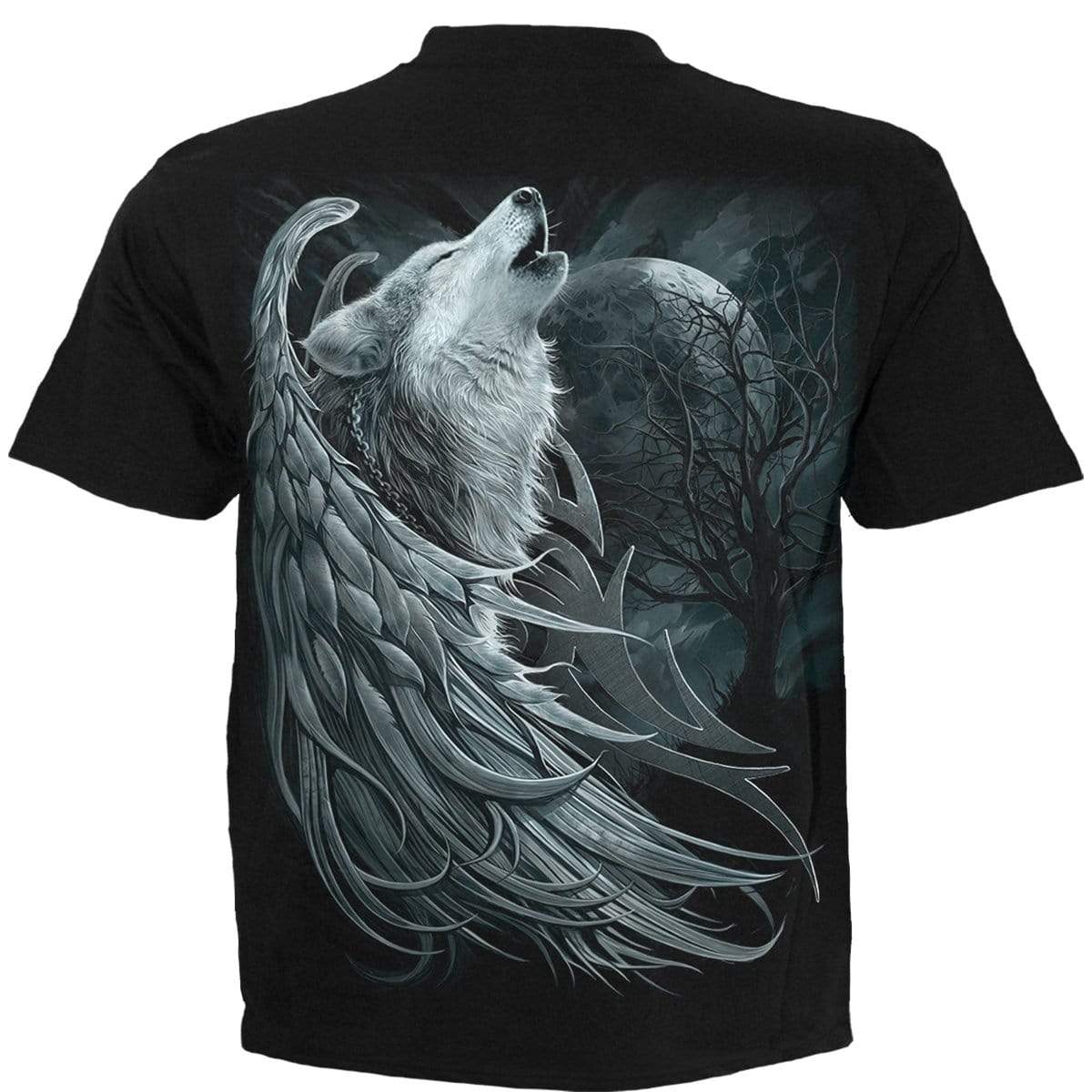 WOLF SPIRIT - T-shirt Zwart