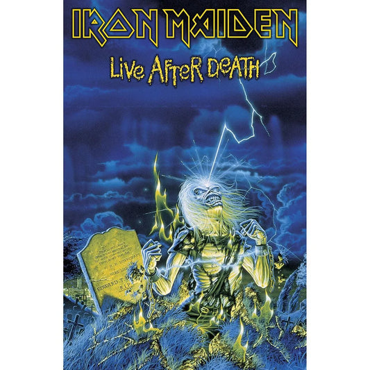 Iron Maiden - Live na de dood, textuurposter