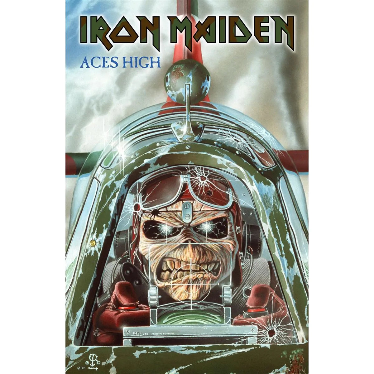 Iron Maiden Aces High, Texture Plakat