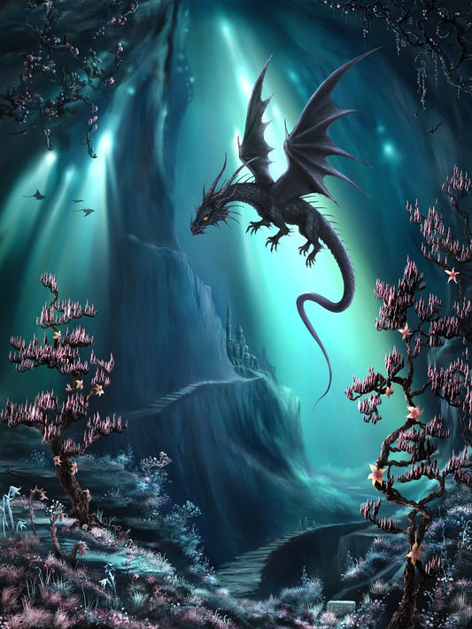 De drakengrotten van La Stilla door Susann Houndsville, puzzel van 1000 stukjes