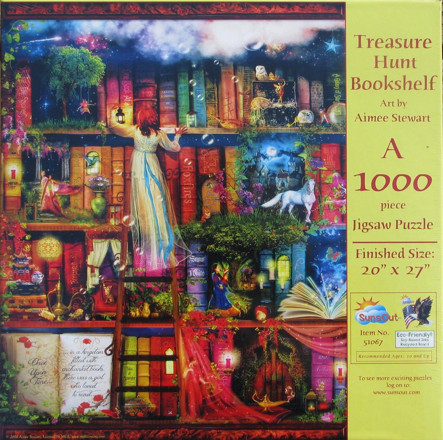 Treasure Hunt Bookshelf by Aimee Stewart, 1000 Piece Puzzle