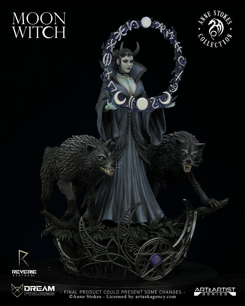 Anne Stokes Collection: Moon Witch Figurine