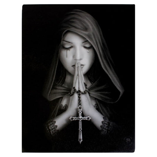 Gotisk bøn af Anne Stokes, lærredstryk