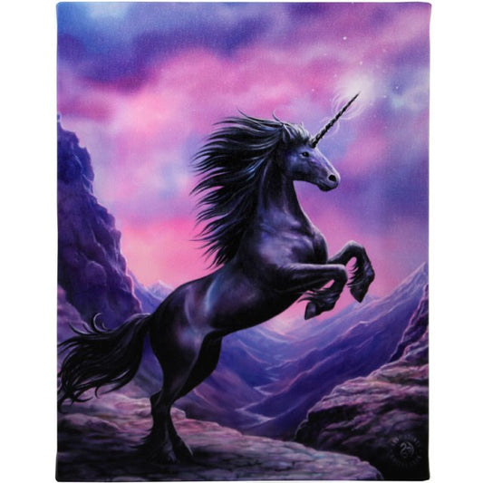 Black Unicorn by Anne Stokes, Canvas Print