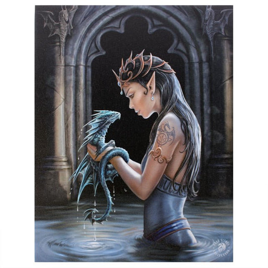 Water Dragon by Anne Stokes, Canvas Print
