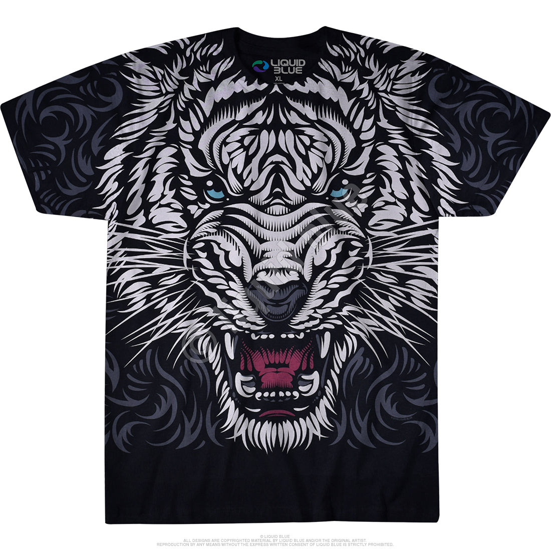 White Tiger Stare fra Liquid Blue, T-shirt
