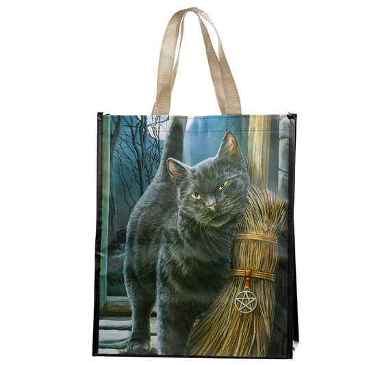 Lisa Parker A Brush met Magick Cats herbruikbare boodschappentas