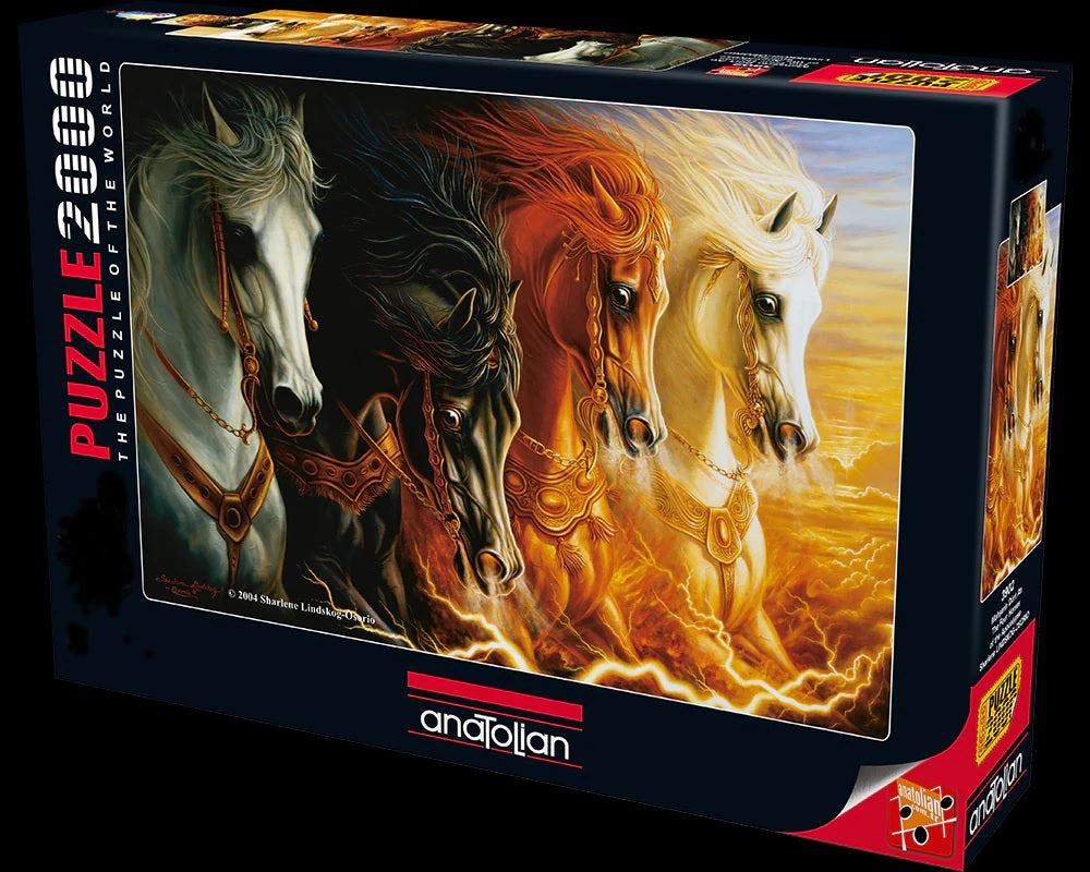 De vier paarden van de Apocalyps door Sharlene Lindskog-Osorio, puzzel van 2000 stukjes