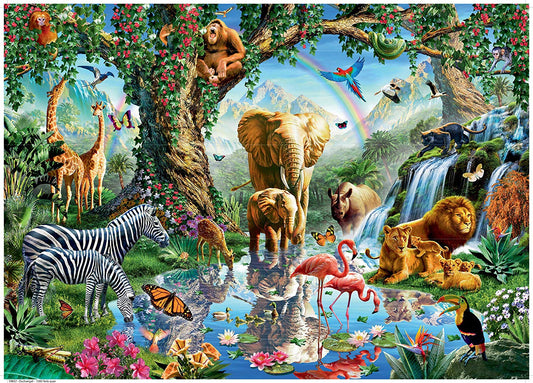 Avonturen in de jungle van Jan Patrik, puzzel van 1000 stukjes