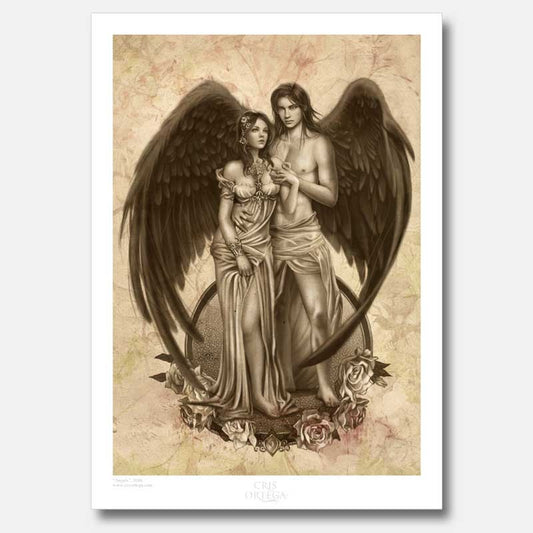 Engelen door Cris Ortega, Fine Art Print