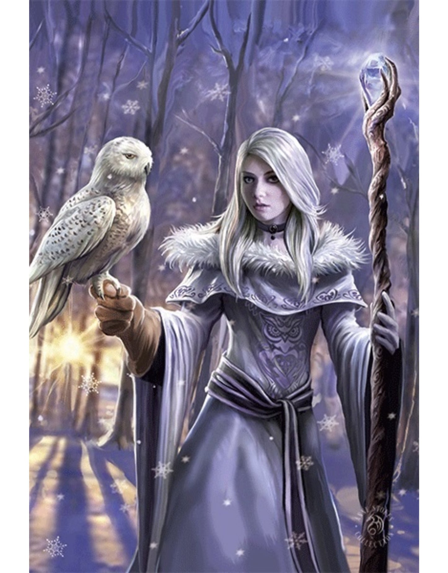Winter Owl by Anne Stokes, 1000 Piece Limited Edition Puzzle