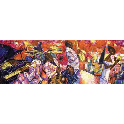 The Color's of Jazz af Art Puzzle, 1000 brikkers panorama-puslespil