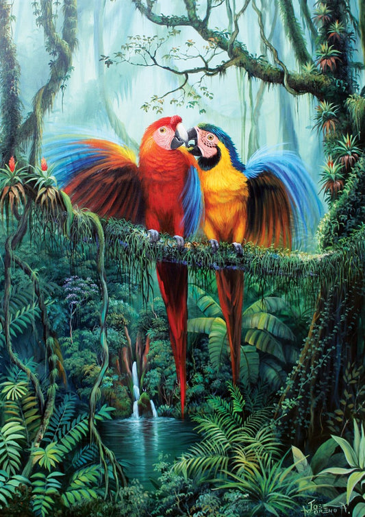Liefde in de jungle door Jose Moreno Aparicio, puzzel van 260 stukjes
