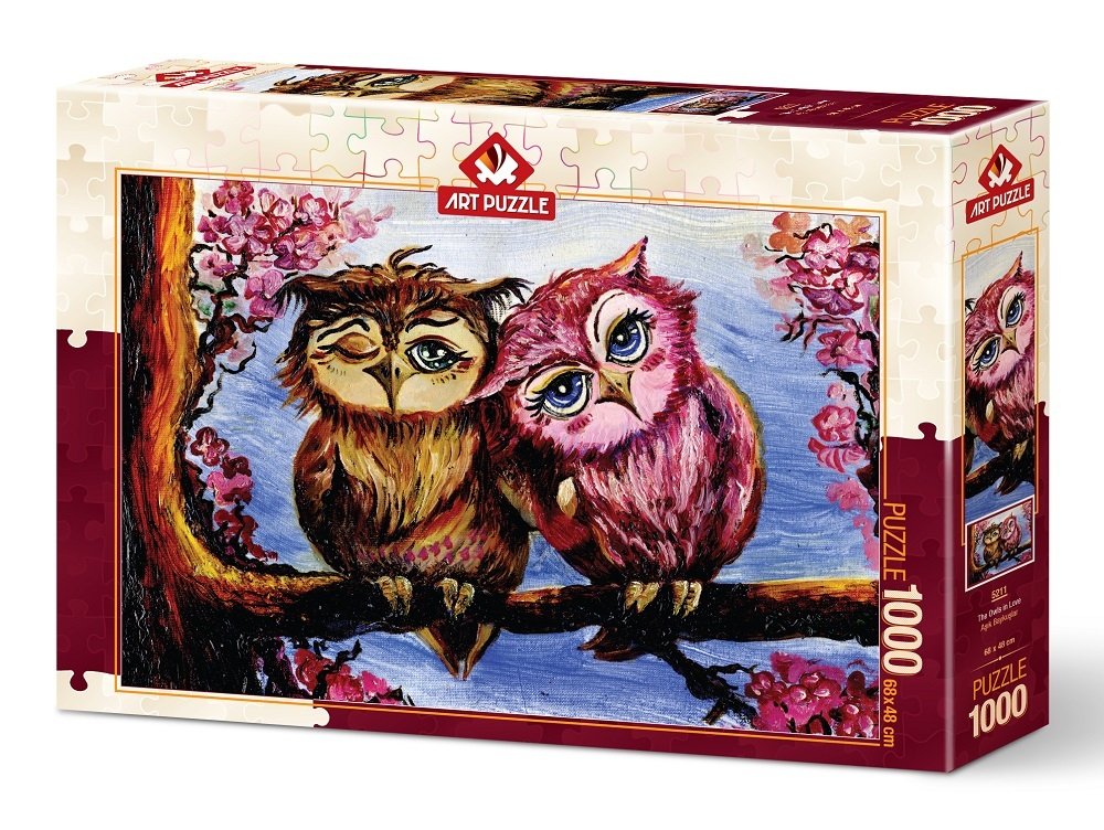 The Owls in Love af Art Puzzle, 1000 brikker puslespil