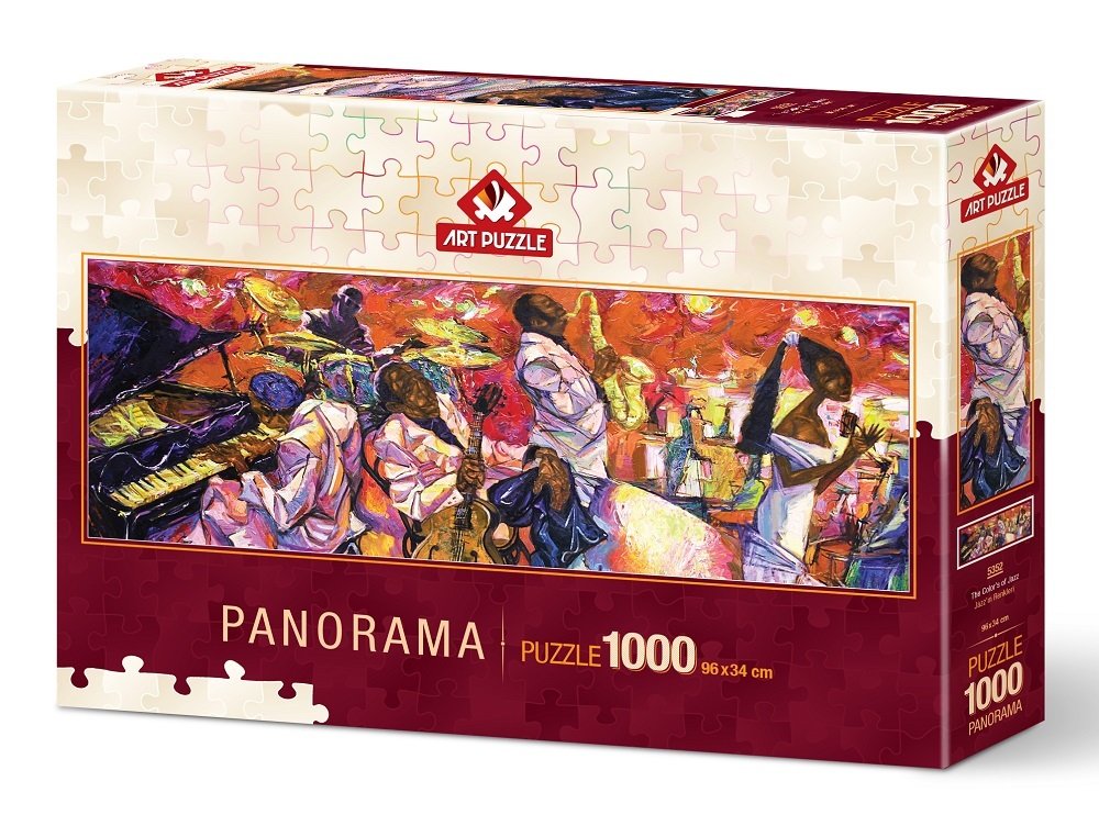 The Color's of Jazz by Art Puzzle, 1000 Piece Panorama Puzzle