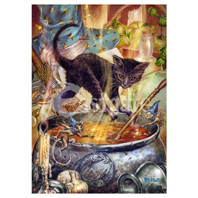 Cauldron Capers by Briar, Mounted Print