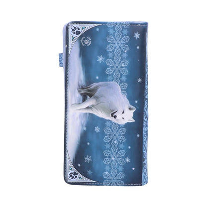 Anne Stokes Winter Guardians Wolf Embossed Purse