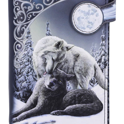 Lisa Parker Snow Kisses Wolf Embossed Purse