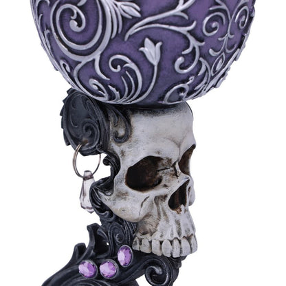 Deaths Desire Twin Skull Heart Set of Two Goblets