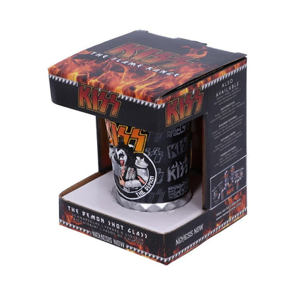 Officially Licensed KISS Flame Range The Demon Gene Simmons Shot Glass