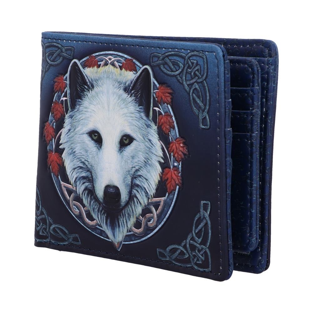 Lisa Parker Guardian of the Fall White Autumn Wolf Wallet