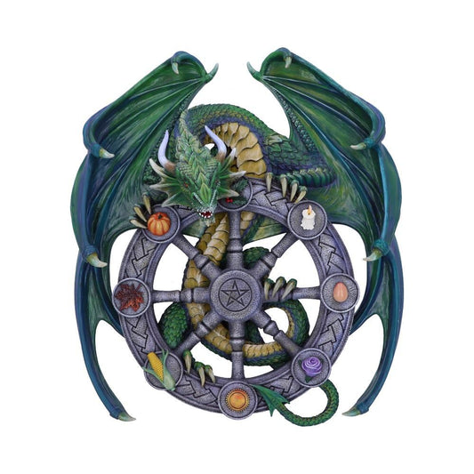 Anne Stokes Year of the Magical Dragon Pagan Wheel of the Year Wall Plaque