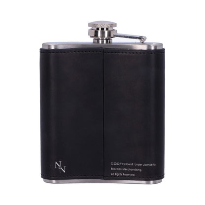 Powerwolf Kiss of the Cobra King Embossed Hip Flask