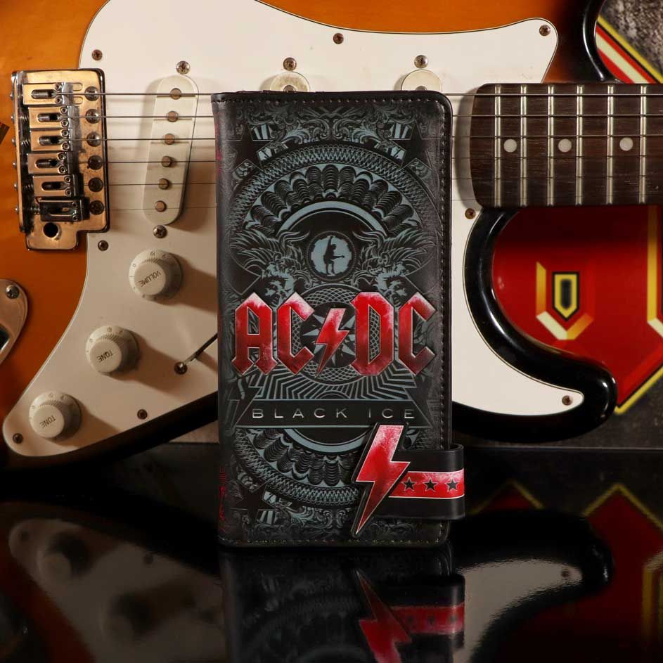 AC/DC Black Ice Album præget pung tegnebog