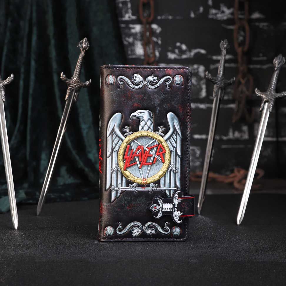 Portemonnee met Slayer Eagle-logo in reliëf