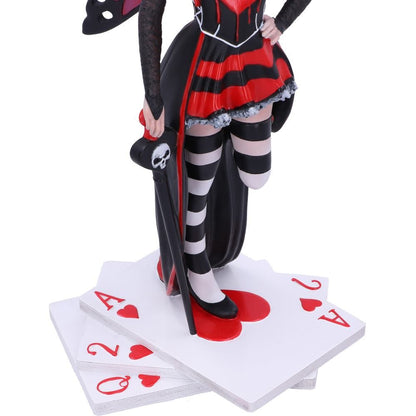 Wonderland Fairies Queen of Hearts Red Card Figurine 26cm