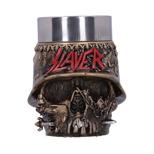 Slayer Eagle Helmet Skull Logo Shot Glass