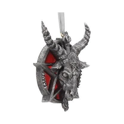 Baphomet Head Red Pentagram Hanging Decorative Ornament