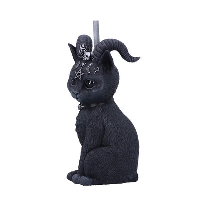 Pawzuph Black Horned Cat Hanging Decorative Ornament